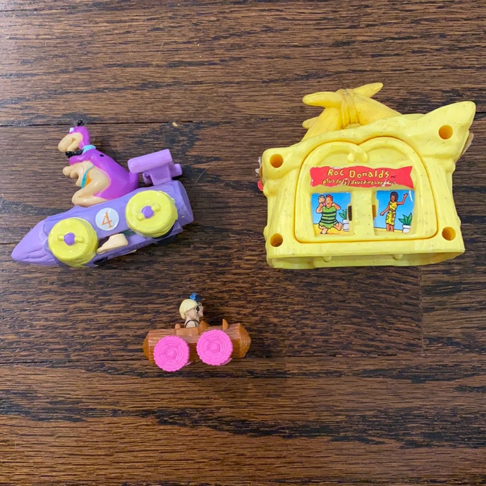 Flintstones figures Burger King and McDonald’s 90s